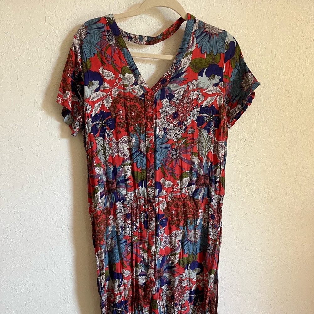 Floral V-Neck Dress
